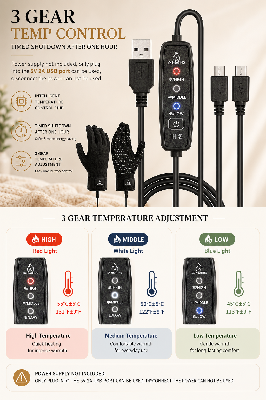 Electric Heating Gloves
