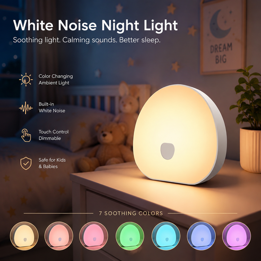 DreamGlow White Noise Night Light
