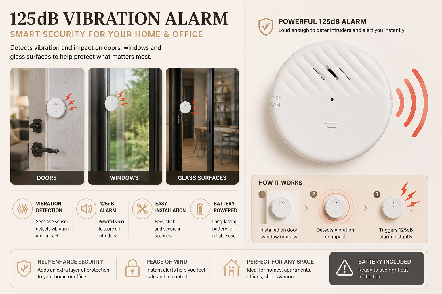 Smart Vibration Alarm Sensor